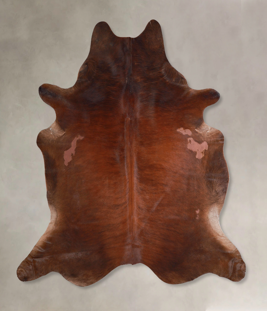 Dark Brindle X-Large Brazilian Cowhide Rug 7'5"H x 6'8"W #A47774 by Hudson Hides