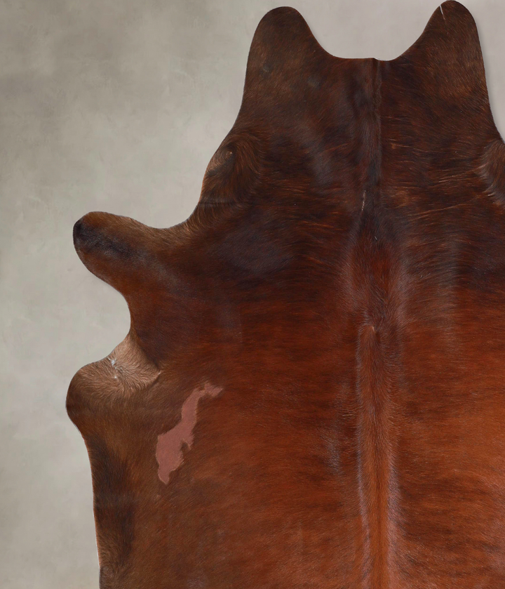 Dark Brindle X-Large Brazilian Cowhide Rug 7'5"H x 6'8"W #A47774 by Hudson Hides