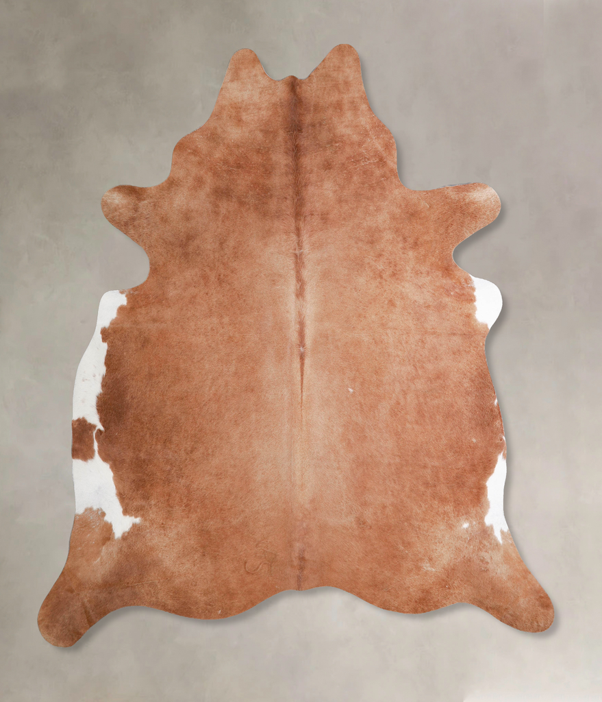 Solid Brown X-Large Brazilian Cowhide Rug 7'4"H x 6'5"W #A47780 by Hudson Hides