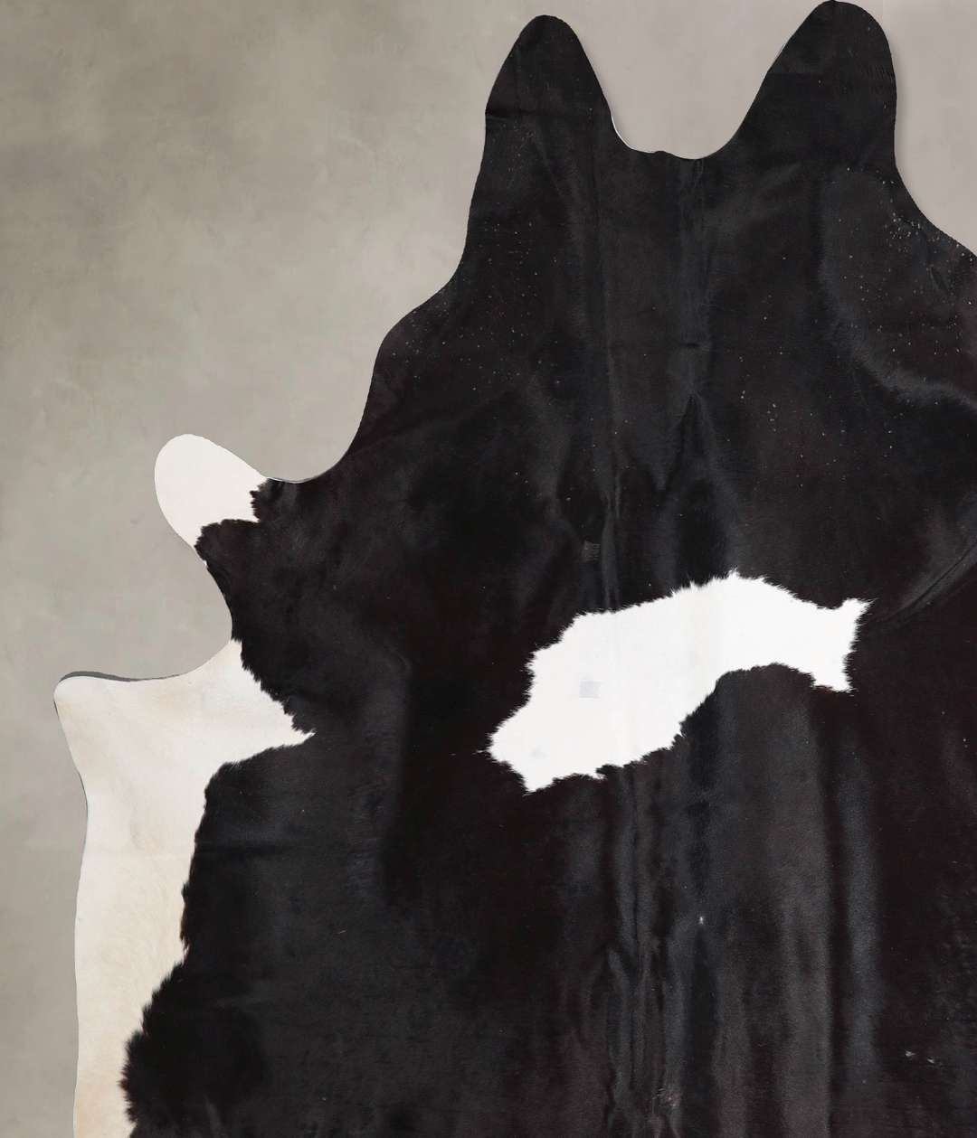 Black and White XX-Large Brazilian Cowhide Rug 7'9"H x 7'0"W #A47785 b
