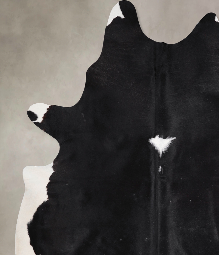 Black and White XX-Large Brazilian Cowhide Rug 8'3"H x 7'1"W #A47798 by Hudson Hides
