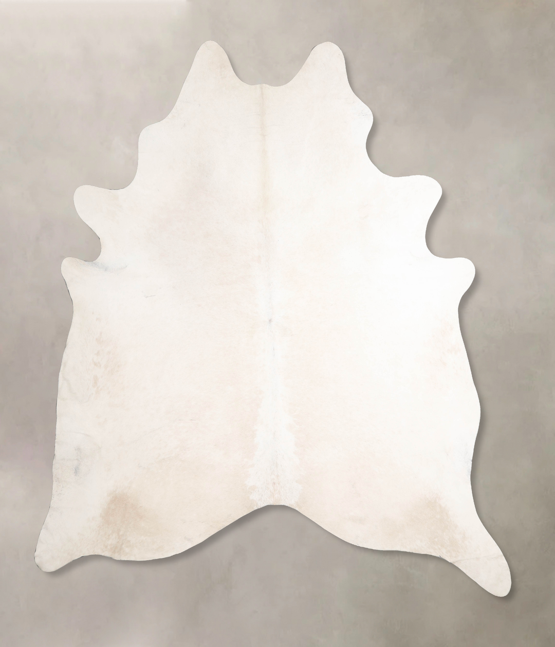 Ivory with Beige XX-Large Brazilian Cowhide Rug 8'7"H x 7'8"W #A47811 