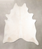 Ivory with Beige XX-Large Brazilian Cowhide Rug 8'7
