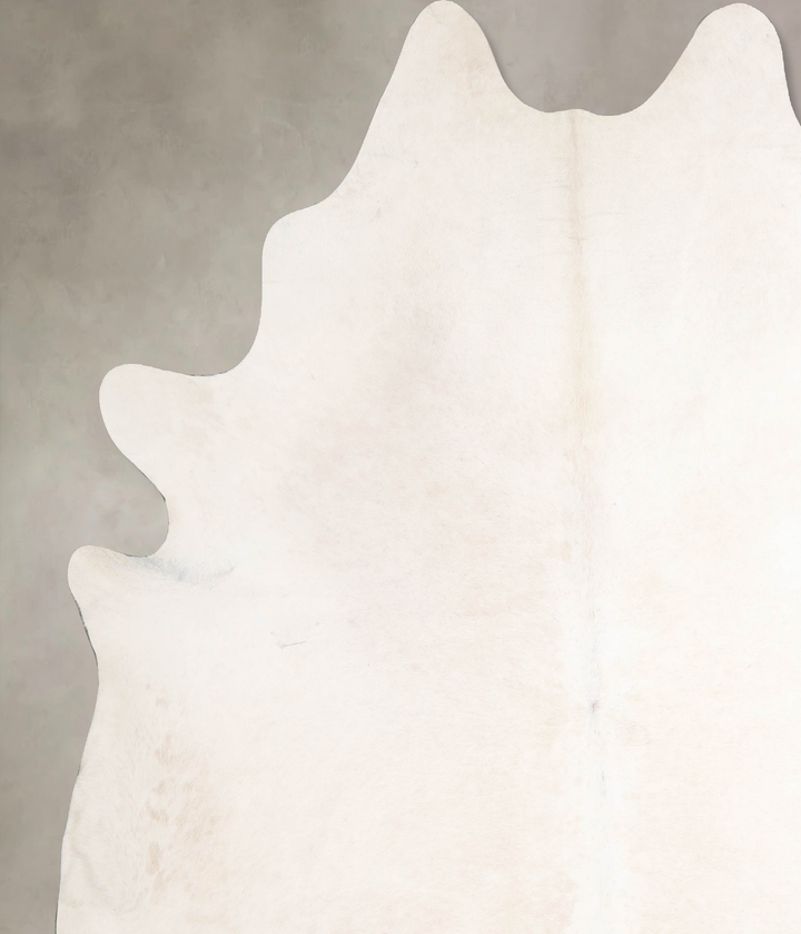 Ivory with Beige XX-Large Brazilian Cowhide Rug 8'7"H x 7'8"W #A47811 by Hudson Hides