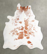 Brown and White XX-Large Brazilian Cowhide Rug 7'10"H x 6'5"W #A47815 by Hudson Hides