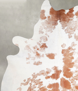 Brown and White XX-Large Brazilian Cowhide Rug 7'10"H x 6'5"W #A47815 by Hudson Hides