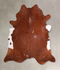 Brown and White Regular XX-Large Brazilian Cowhide Rug 7'5