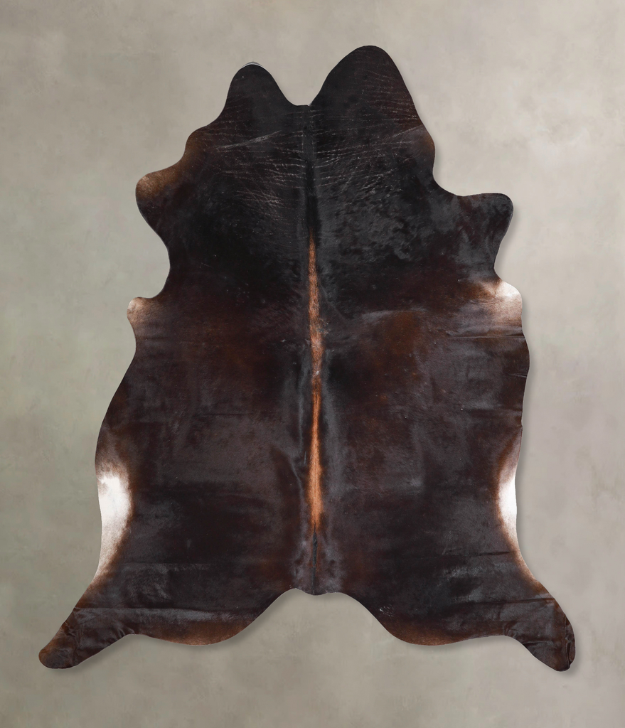 Chocolate XX-Large Brazilian Cowhide Rug 7'8"H x 6'8"W #A47823 by Hudson Hides
