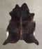 Chocolate XX-Large Brazilian Cowhide Rug 7'8