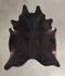 Solid Black XX-Large Brazilian Cowhide Rug 7'6