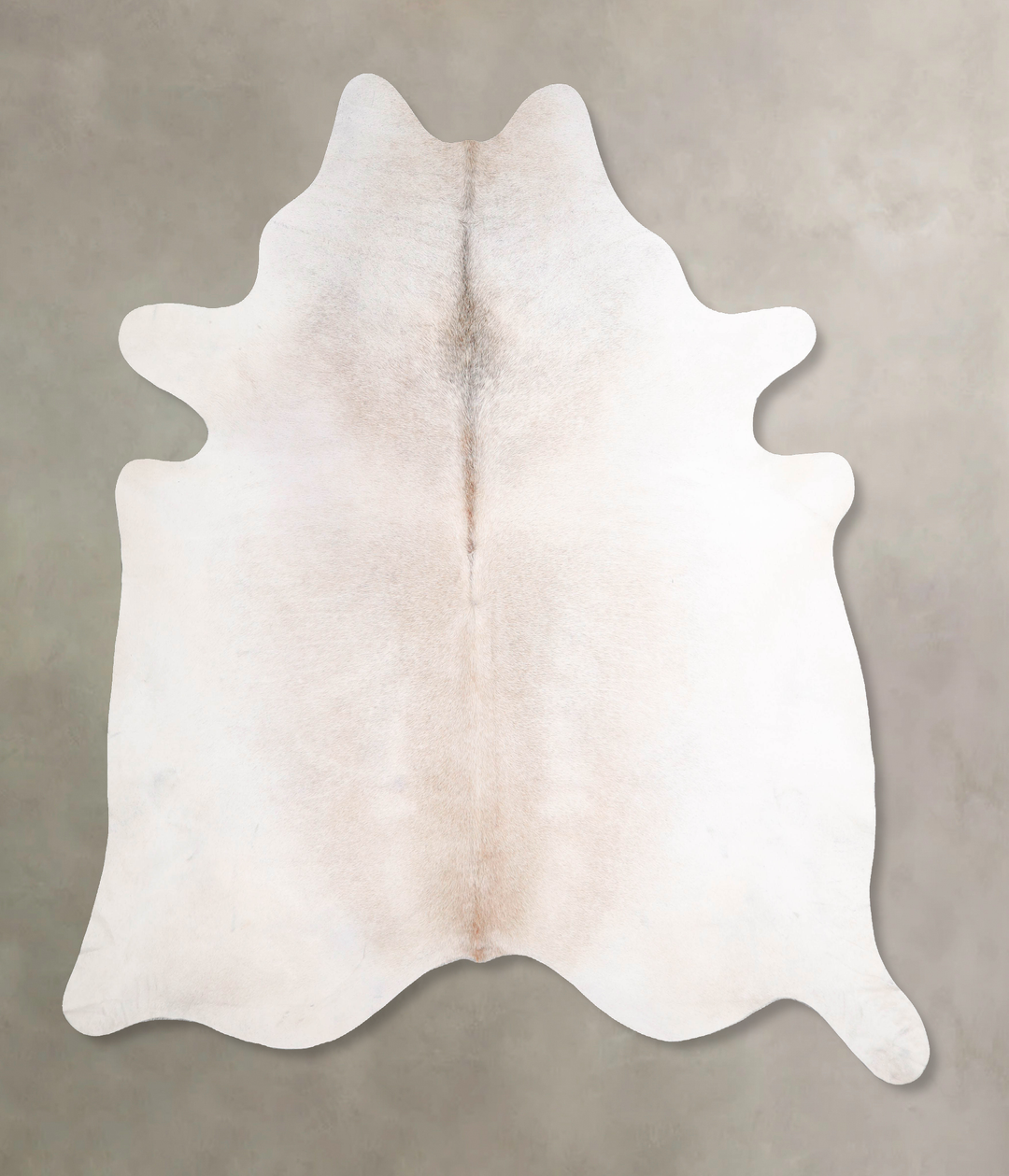 Ivory with Beige XX-Large Brazilian Cowhide Rug 7'8"H x 7'3"W #A47829 