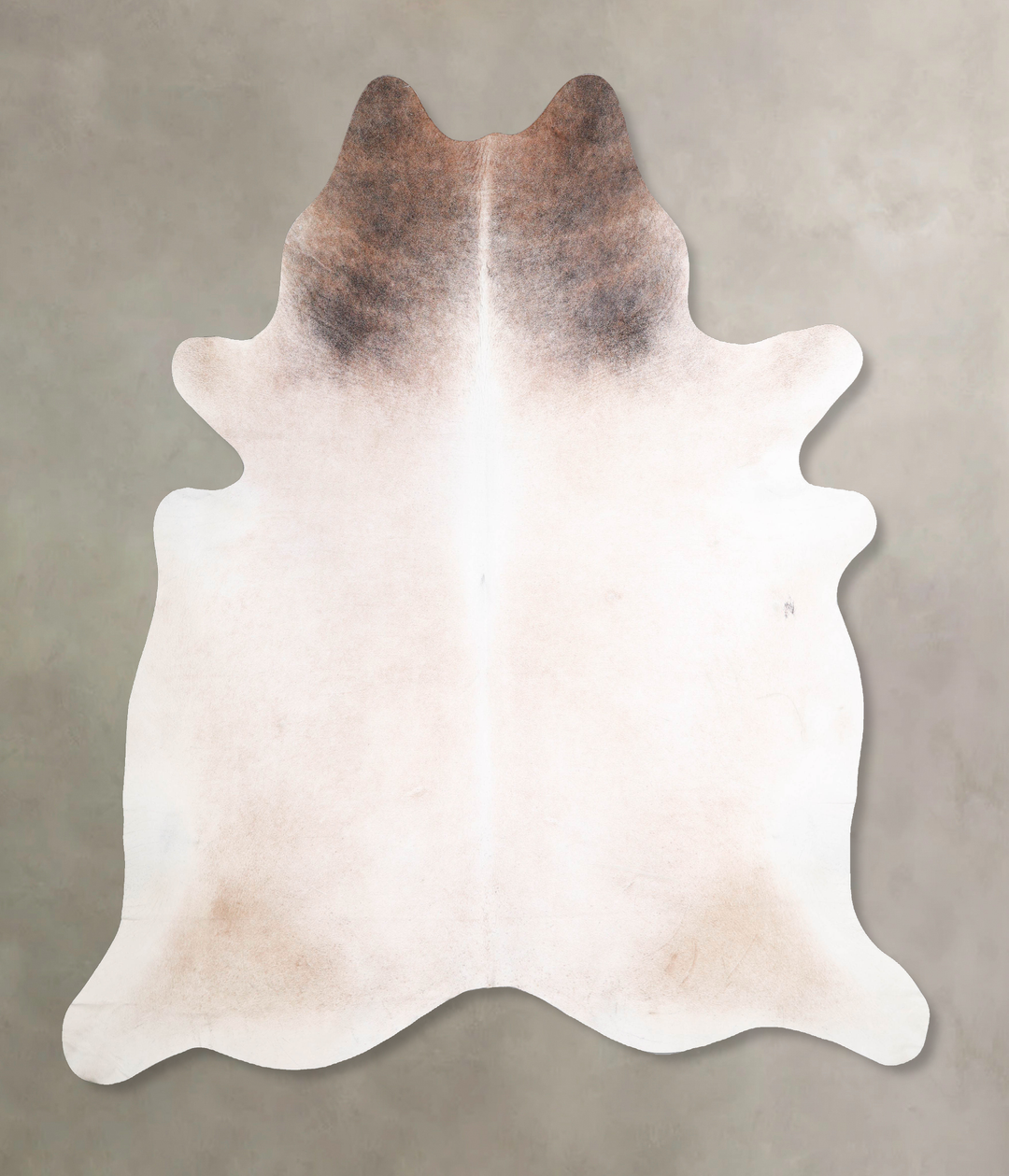 Grey with Beige XX-Large Brazilian Cowhide Rug 7'10"H x 7'2"W #A47834 
