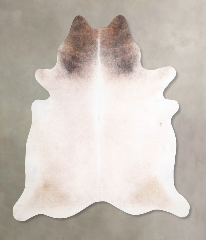 Grey with Beige XX-Large Brazilian Cowhide Rug 7'10"H x 7'2"W #A47834 by Hudson Hides