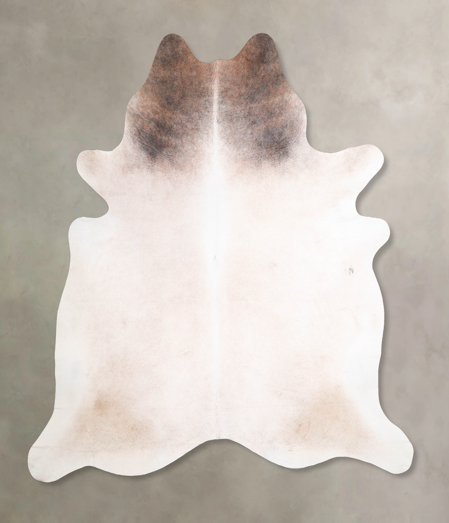 Grey with Beige XX-Large Brazilian Cowhide Rug 7'10"H x 7'2"W #A47834 by Hudson Hides