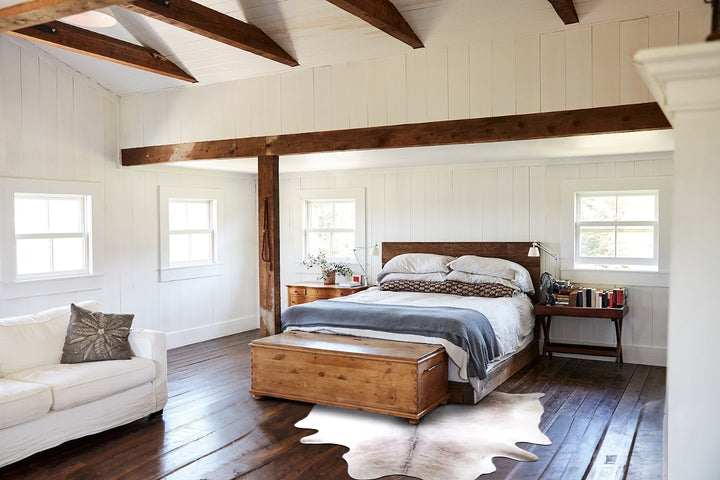 Medium Grey XX-Large Brazilian Cowhide Rug 8'2"H x 7'3"W #A47854 by Hudson Hides