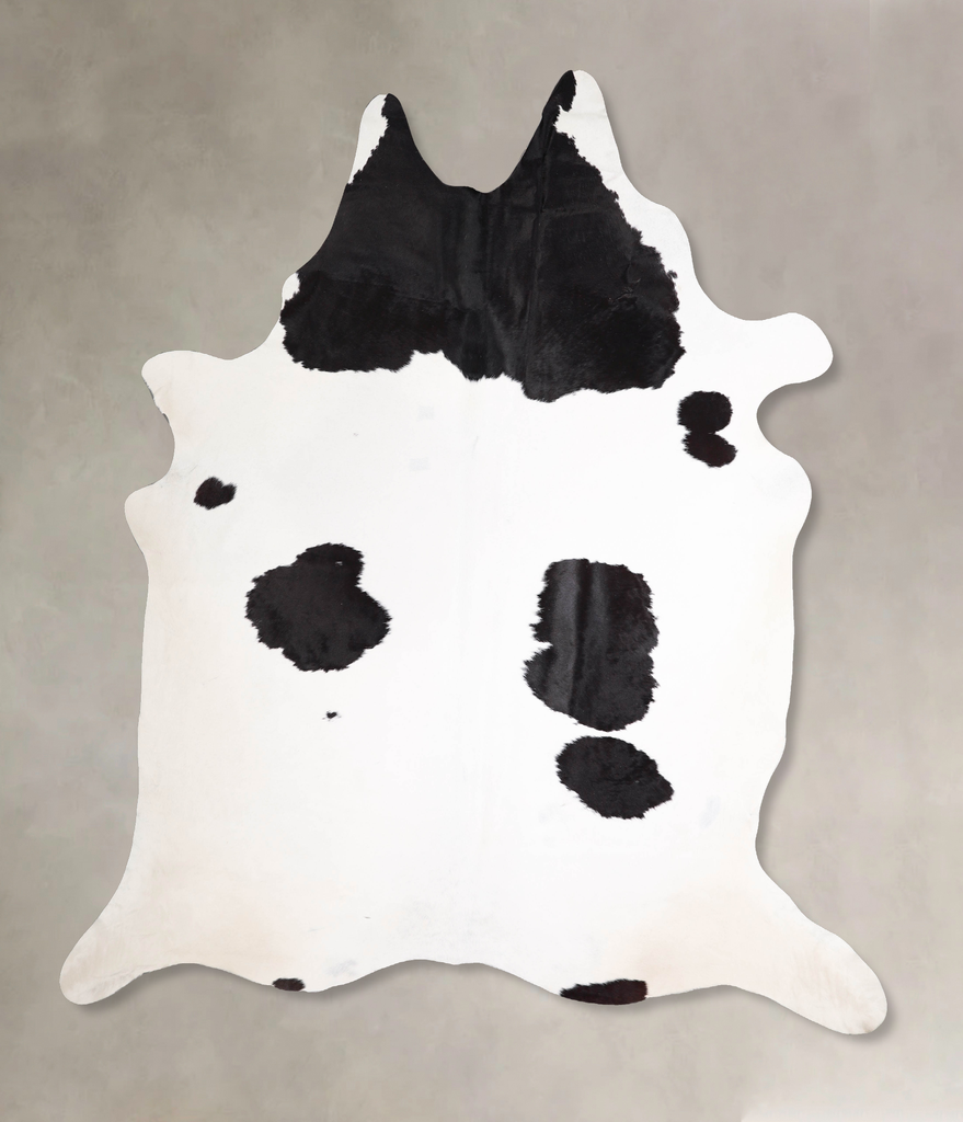 Black and White XX-Large Brazilian Cowhide Rug 8'7"H x 7'10"W #A47857 by Hudson Hides