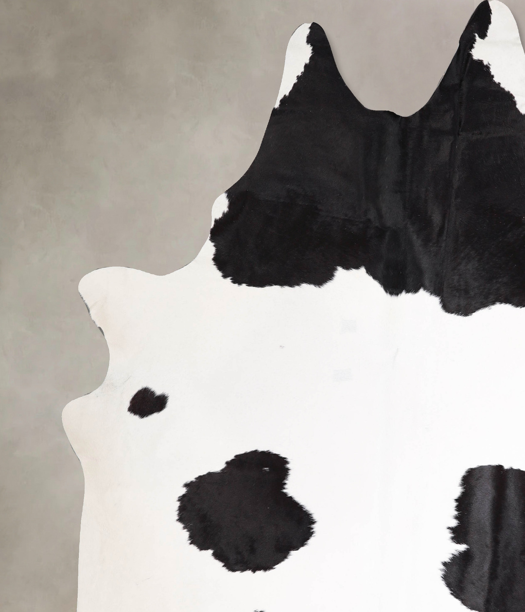 Black and White XX-Large Brazilian Cowhide Rug 8'7"H x 7'10"W #A47857 