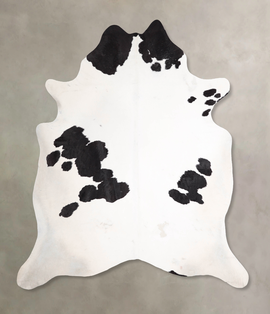 Black and White XX-Large Brazilian Cowhide Rug 7'11"H x 7'3"W #A47868 by Hudson Hides
