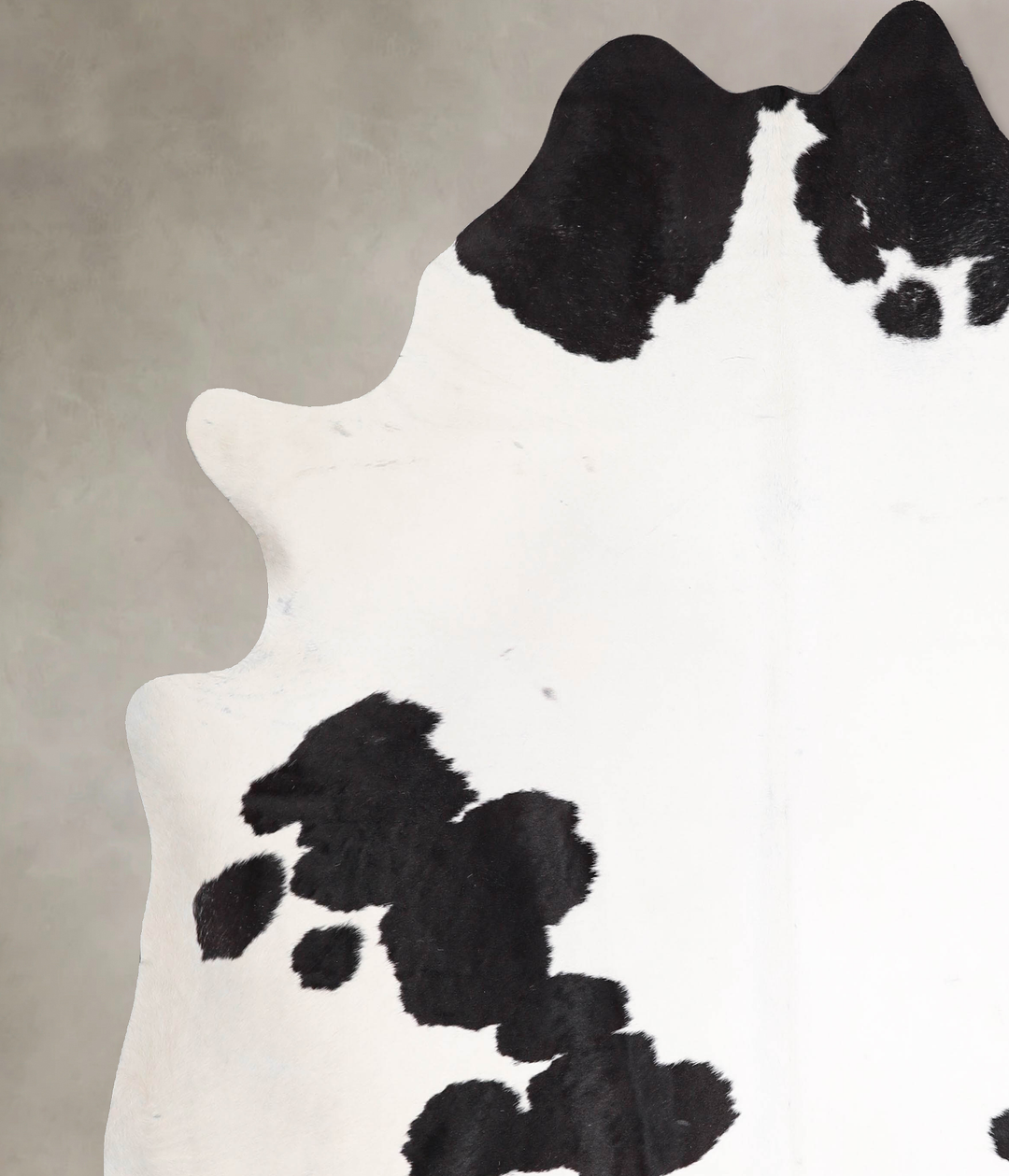 Black and White XX-Large Brazilian Cowhide Rug 7'11"H x 7'3"W #A47868 