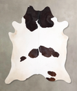 Black and White XX-Large Brazilian Cowhide Rug 7'11"H x 6'10"W #A47873 by Hudson Hides