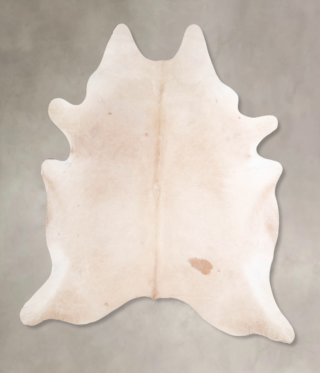 Beige XX-Large Brazilian Cowhide Rug 7'10"H x 6'11"W #A47882 by Hudson