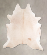 Beige XX-Large Brazilian Cowhide Rug 7'10"H x 6'11"W #A47882 by Hudson Hides