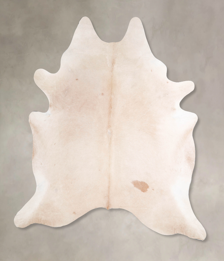 Beige XX-Large Brazilian Cowhide Rug 7'10"H x 6'11"W #A47882 by Hudson Hides