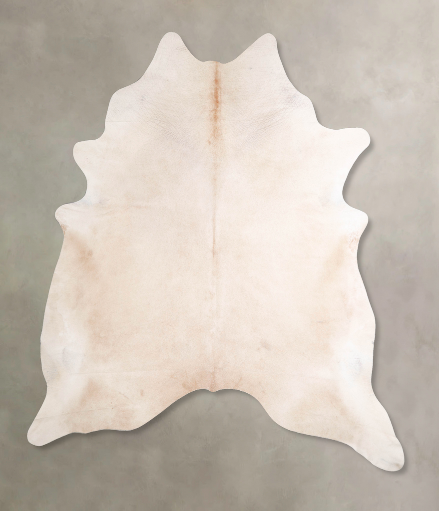 Beige XX-Large Brazilian Cowhide Rug 8'4"H x 7'3"W #A47896 by Hudson Hides