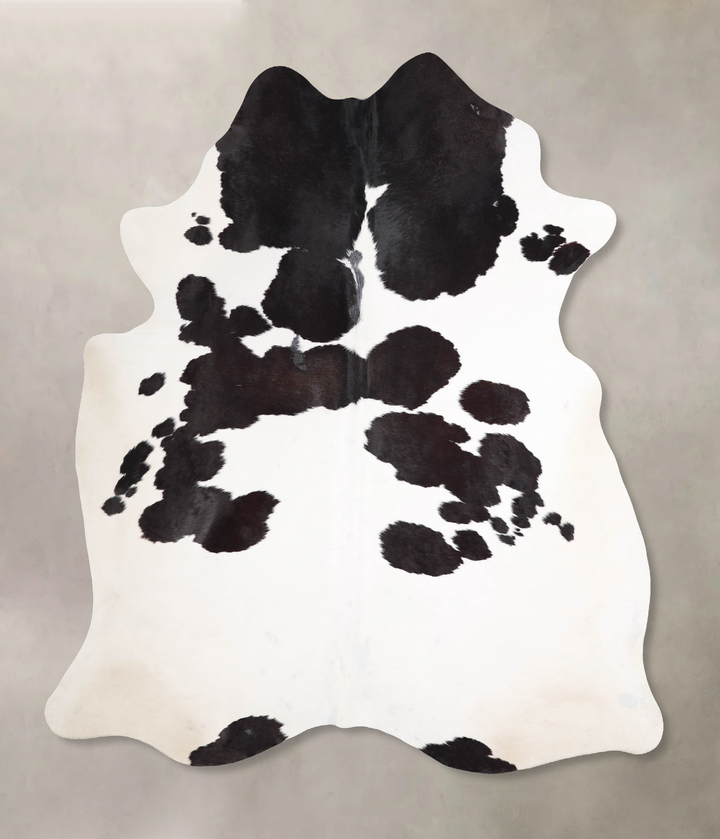 Black and White XX-Large Brazilian Cowhide Rug 7'8"H x 6'7"W #A47901 by Hudson Hides