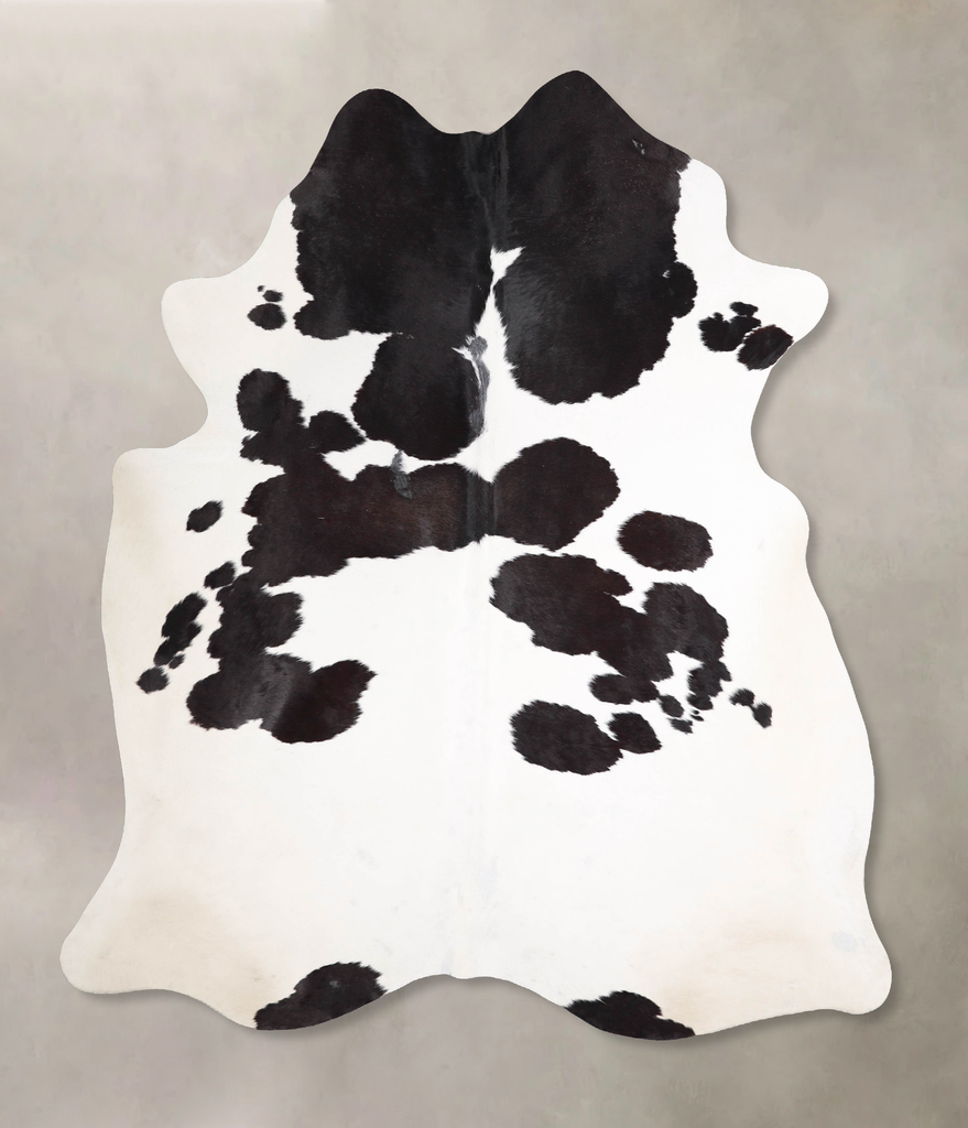 Black and White XX-Large Brazilian Cowhide Rug 7'8"H x 6'7"W #A47901 by Hudson Hides