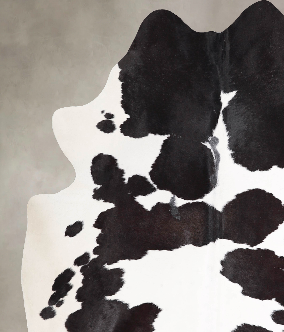 Black and White XX-Large Brazilian Cowhide Rug 7'8"H x 6'7"W #A47901 b
