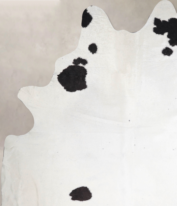Black and White XX-Large Brazilian Cowhide Rug 8'8"H x 7'6"W #A47913 by Hudson Hides