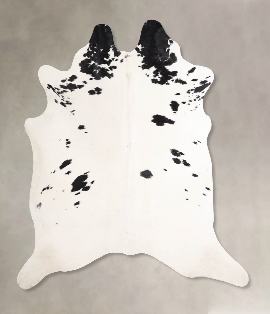 Black and White XX-Large Brazilian Cowhide Rug 7'4"H x 6'10"W #A47928 