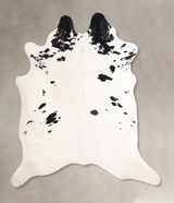 Black and White XX-Large Brazilian Cowhide Rug 7'4"H x 6'10"W #A47928 by Hudson Hides