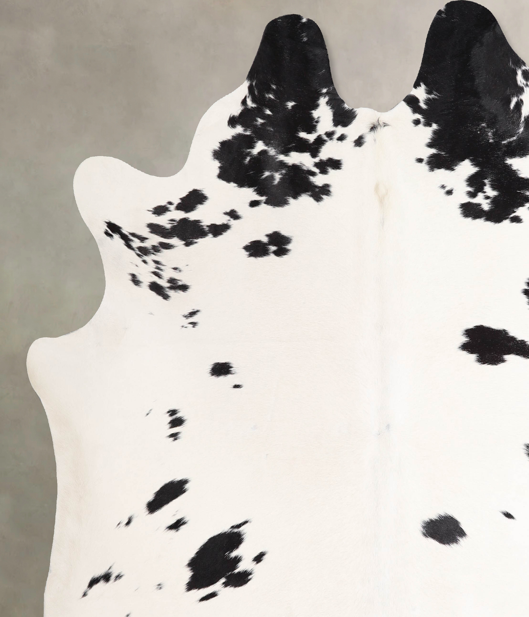 Black and White XX-Large Brazilian Cowhide Rug 7'4"H x 6'10"W #A47928 