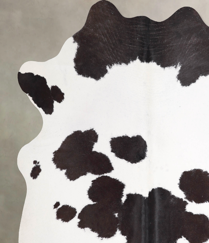 Black and White XX-Large Brazilian Cowhide Rug 7'5"H x 7'1"W #A47931 by Hudson Hides