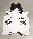 Black and White XX-Large Brazilian Cowhide Rug 8'5"H x 6'9"W #A47937 by Hudson Hides