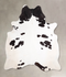 Black and White XX-Large Brazilian Cowhide Rug 8'5