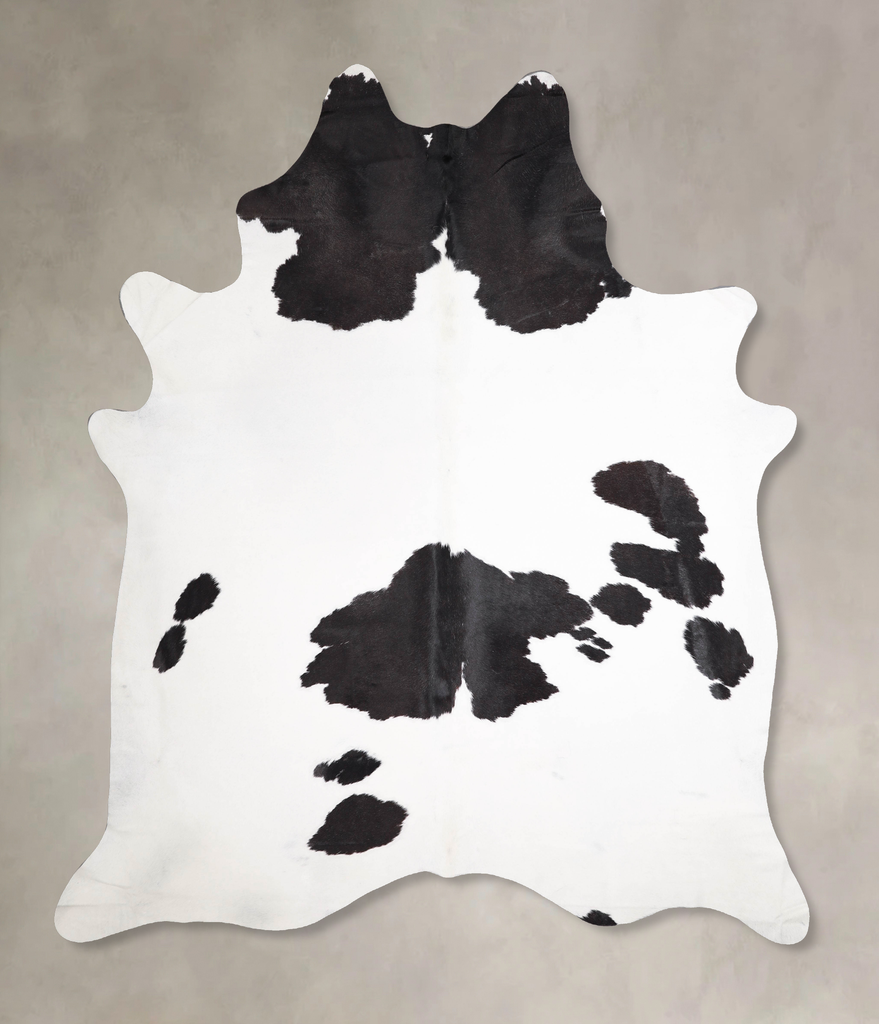 Black and White XX-Large Brazilian Cowhide Rug 8'7"H x 7'3"W #A47943 by Hudson Hides