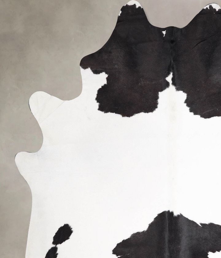 Black and White XX-Large Brazilian Cowhide Rug 8'7"H x 7'3"W #A47943 by Hudson Hides