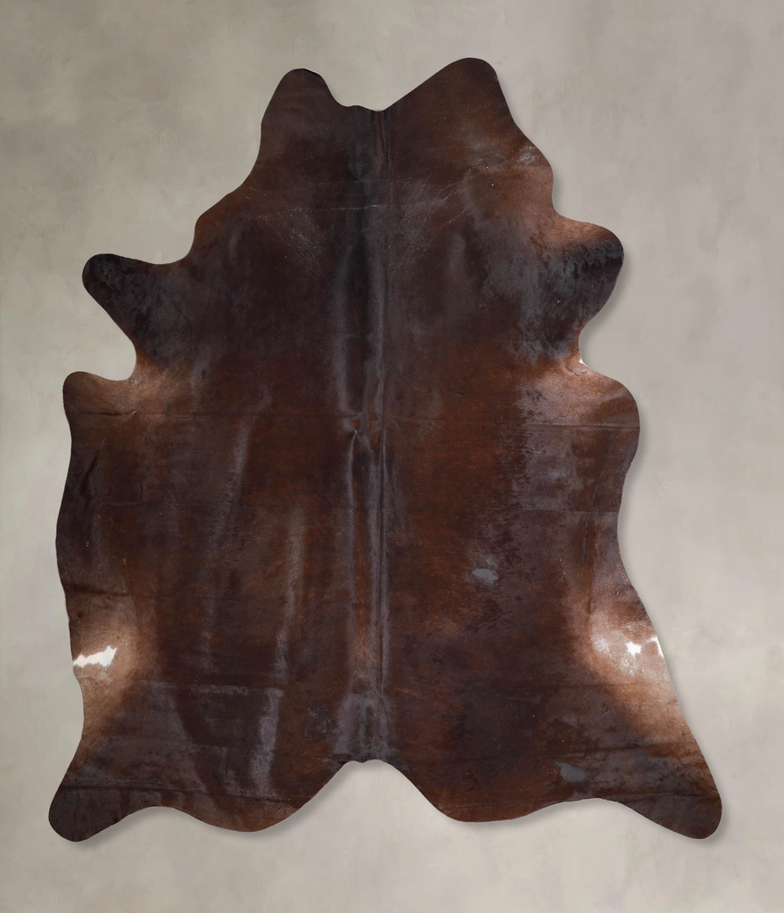 Chocolate XX-Large Brazilian Cowhide Rug 7'10"H x 7'3"W #A47945 by Hudson Hides