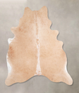 Beige X-Large Brazilian Cowhide Rug 7'4"H x 6'6"W #A47951 by Hudson Hides