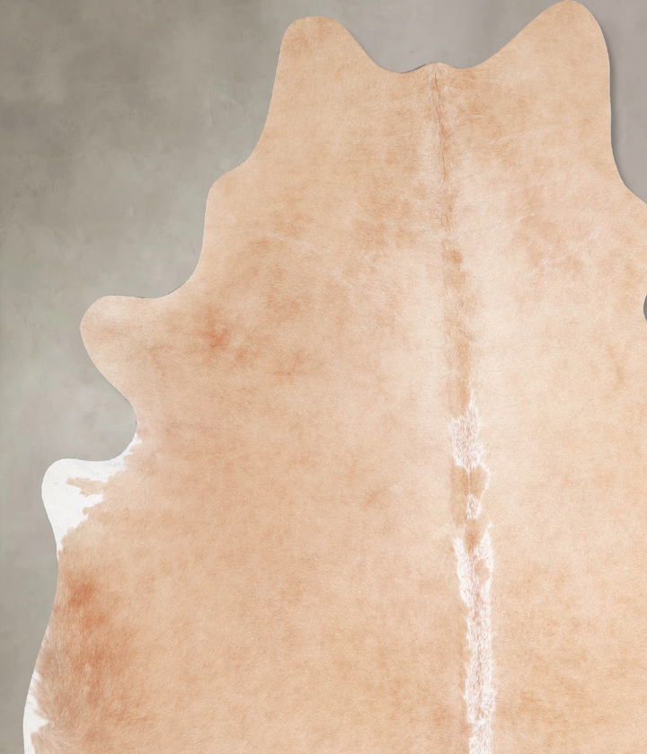 Beige X-Large Brazilian Cowhide Rug 7'4"H x 6'6"W #A47951 by Hudson Hides