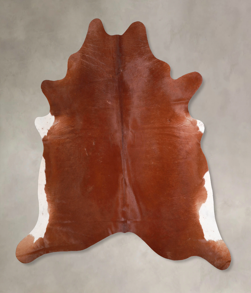 Solid Brown X-Large Brazilian Cowhide Rug 6'11"H x 6'10"W #A47967 by Hudson Hides