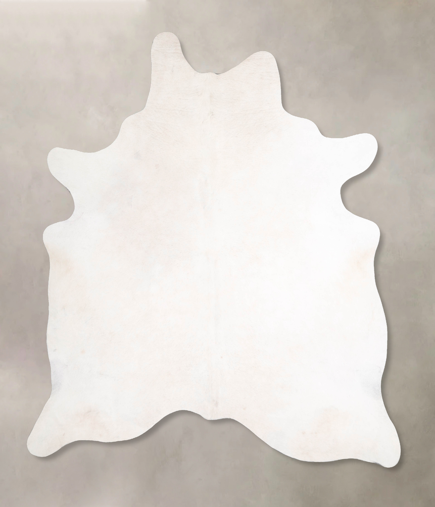 Ivory with Beige XX-Large Brazilian Cowhide Rug 7'10"H x 6'9"W #A47973 by Hudson Hides
