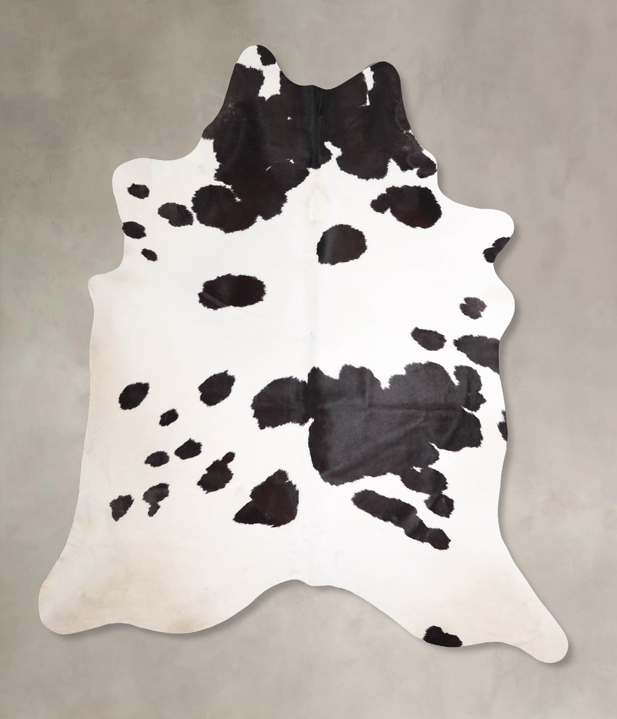 Black and White XX-Large Brazilian Cowhide Rug 8'2"H x 7'1"W #A47976 by Hudson Hides