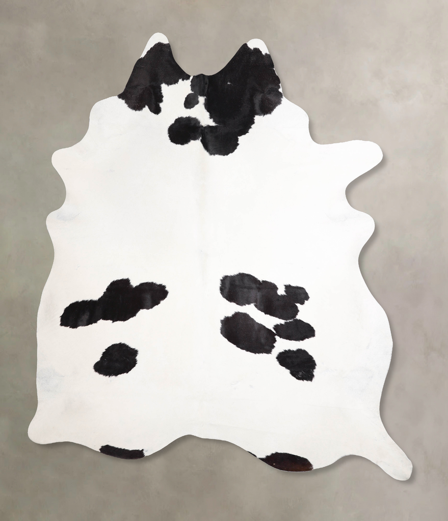 Black and White XX-Large Brazilian Cowhide Rug 8'1"H x 6'8"W #A47991 by Hudson Hides