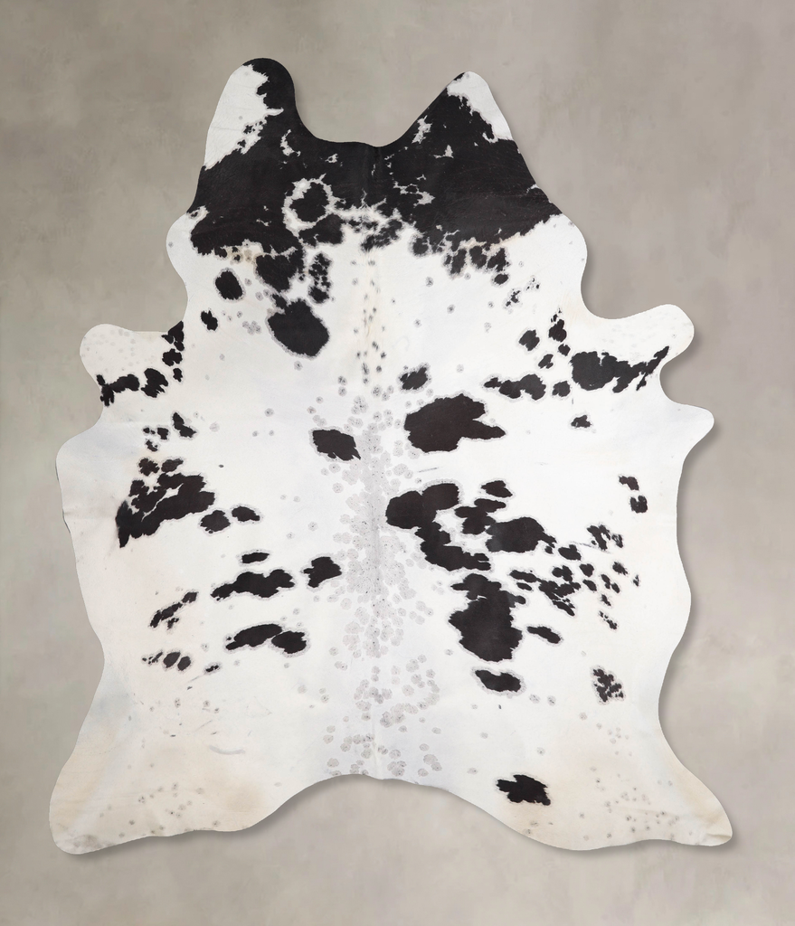 Black and White XX-Large Brazilian Cowhide Rug 8'7"H x 6'8"W #A48001 by Hudson Hides