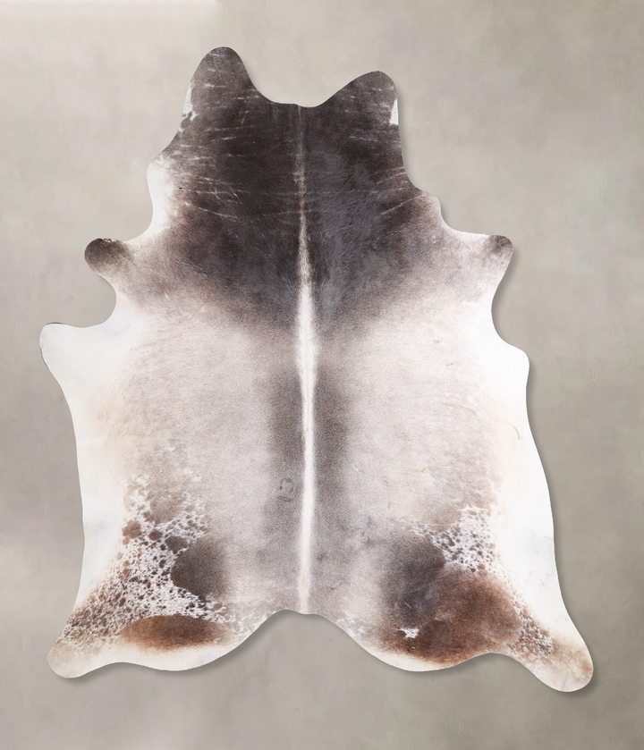 Medium Grey XX-Large Brazilian Cowhide Rug 7'11"H x 6'9"W #A48016 by Hudson Hides