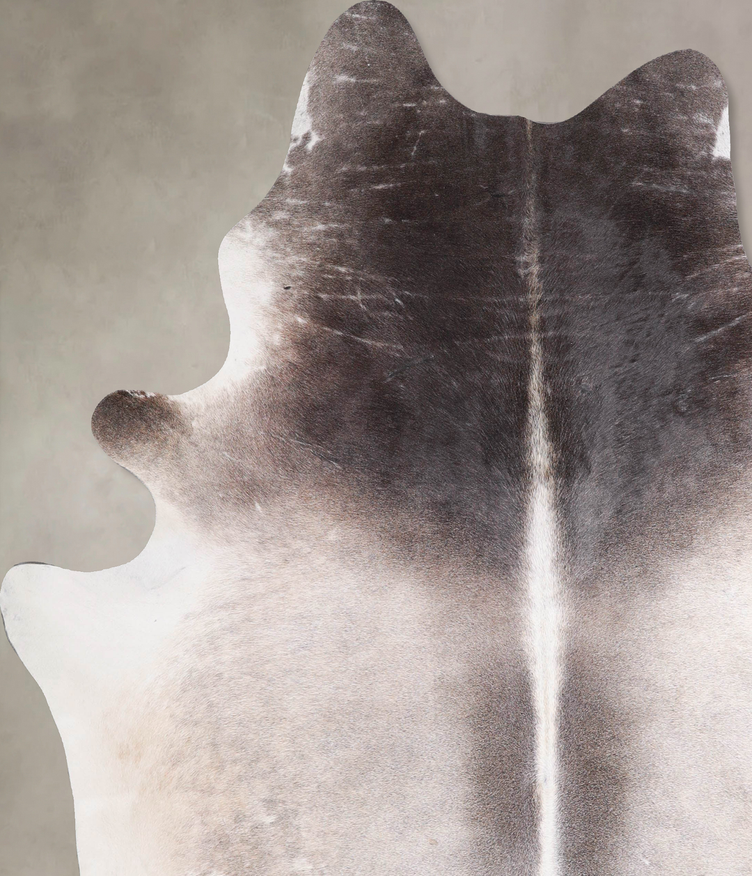 Medium Grey XX-Large Brazilian Cowhide Rug 7'11"H x 6'9"W #A48016 by H